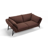 Sofanella 2-Sitzer Stoff Estella, Relaxsofa, Designsofa, Designer Couch, Italienisches Sofa, 2er Sofa braun