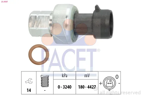 FACET 250087 für Opel Vaughall RENAULT TRUCKS NISSAN DACIA