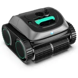 WYBOT C1-Plus Poolroboter für Einbau- & Überbaupools, Poolroboter Akku: 160 Min, Laufzeit. 4-in-1 Poolroboter Akku Wand und Boden Reinigung bis 160m2, Smart Navigation & App - Graugrün