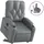 vidaXL Relaxsessel mit Aufstehhilfe Kunstleder 142 x 75 x 100 cm Grau