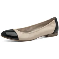 TAMARIS Ballerina Damen, beige, Gr. 38 EU