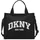 DKNY Hadlee Tote-Bag Baumwolle Black/Silver
