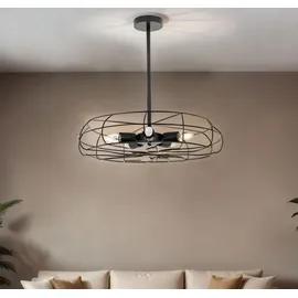 Licht-Erlebnisse Swinton 5 E27 rund Metall schwarz