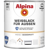 Alpina Weißlack für Außen 2 L weiß seidenmatt