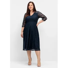sheego Etuikleid Blau 52