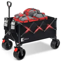 sunula Bollerwagen Faltbar schwarz