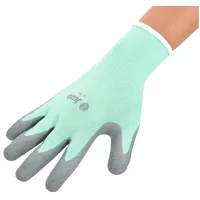 Juzo Anziehhilfe Spezialhandschuhe für Kompressionsstrümpfe mintgrün-grau Größe L/9