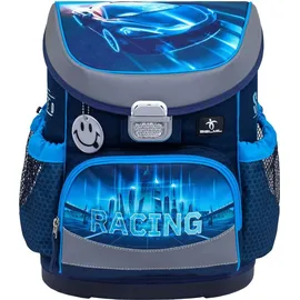 Belmil Mini-Fit Schulranzen-Set 4tlg Racing Blue Neon