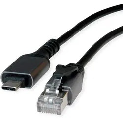 VALUE Konverterkabel USB3.2 Typ C - RJ45 Gigabit Eth. FTP ST/ST - Digital/Daten