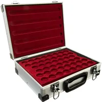 MC.Sammler Alu Münzenkoffer Münzkoffer inkl 5 Münztableaus für 230