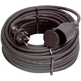 as - Schwabe AS Schwabe 60371 Strom Verlängerungskabel Schwarz 10.00 m H07RN-F 3G 1,5 mm2