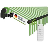 empasa Gelenkarmmarkise "START PLUS" elektronische Markise für Balkon & Terrasse, mit Fernbedienung grün 250 cm x 200 cm