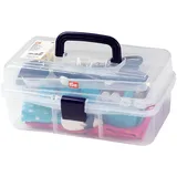 Prym 612725 Transparent Sewing Box, 33 x 20 x 15