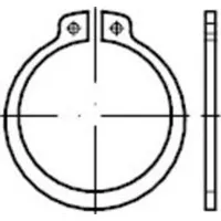 Industrial Quality Supplies DIN 471 Sicherungsring für Wellen, Regelausführung,