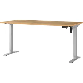 Germania Schreibtisch Boras Navarra-Eiche / Silber