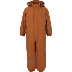 Schneeoverall ZIGZAG "Vally", Kinder, Gr. 110, EURO-Größen, braun, 100% Polyester, casual, lang, Langarm, Overalls, mit wasser- und winddichter TPU-Membran