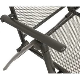 DEGAMO Klappsessel Classic 2 Stück 5-fach verstellbar 2 x 2 x 108 cm grau
