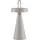just light. Akku LED-Tischlampe ALWA, H 28,9 cm - Greige Kunststoff - Silikon - dimmbar