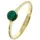 Jobo Goldring JOBO Gr. 52, gold (gelbgold 333), Fingerringe, Damen, 52, Gelbgold 333, Goldring, 333 Gold mit Smaragd