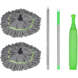ideoon home Wischmopp mit Auswringfunktion ideoon Grün 2 St.