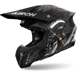 Airoh Twist 3 Arcade Motorcross Helm, zwart-grijs, S