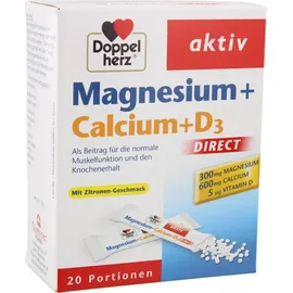 Doppelherz Aktiv Magnesium + Calcium + D3 Direct Pellets 20 St.