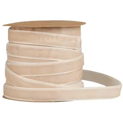IB Laursen Veloursband auf Spule 10 m, 10 m, natur