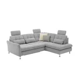 Lounge Collection Eckcouch Mikrofaser 2-Sitzer Grau