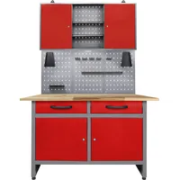 Ondis24 "Werner", rot (anthrazit, rot), B:120cm H:205cm T:60cm, Metall,