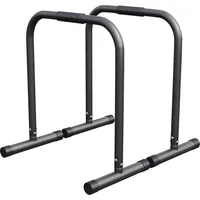 Gorilla Sports GORILLA SPORTS® Dip Barren - 2er Set, 61 x 38 x 73 cm, bis 200 kg, rutschfest, Schwarz - Fitness Parallettes, Dip Station, Push Up Stand Bar, Dip ... - Schwarz