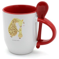 Mr. & Mrs. Panda Tasse Giraffe mit Kind – Weiß – Geschenk, Tasse, Kaffeetasse, Tochter, Kaff, Keramik weiß