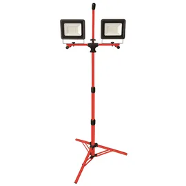 BOXTEC LED 100W (2x50W) Strahler auf Teleskopstativ 5m Gummikabel IP65