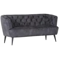 Livetastic 2,5-Sitzer, Dunkelgrau, Holz, Uni, 190x83x70 cm, Made in EU, Rücken echt, Wohnzimmer, Sofas & Couches, Sofas, 2-Sitzer Sofas