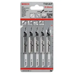 Bosch Stichsägeblatt Clean for HardWood T 101 AIF 5er 2608634897