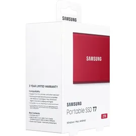 Samsung Portable SSD T7 2 TB USB 3.2 rot