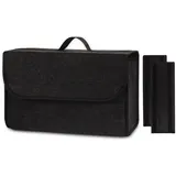 Einesin Auto Kofferraumtasche aus Filz mit Klett Fixierung Kfz Kofferraum Organizer Tasche, Filz Auto box kofferraumtasche Toolbag - Geeignet für alle Fahrzeuge