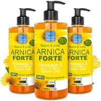 bleu & marine Bretania Arnica EXTRA STRONG Muskel- und Gelenkmassagegel. Beruhigend. Antidehnungsstreifen. Sport Relief Gel für Sportler. Müde Beine. Varizen - SPARPAKET 3 x 200 ml - 600 ml