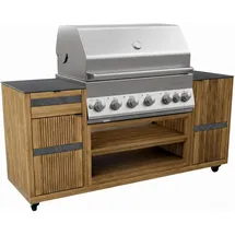 Endorphin Outdoorküche Teak silber
