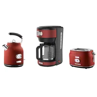 Westinghouse Retro Frühstücksset, 2-Schlitz Toaster Wasserkocher Kaffeemaschine