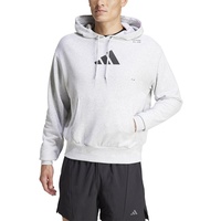 Adidas All-Gym Category Pump Cover Hoodie Sweatshirt, Light Grey Heather, M