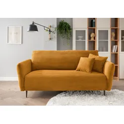 Polstergarnitur INOSIGN "Vanilla", gold (gold, gold), H:97cm T:102cm, 100% Polyester, Sitzmöbel-Sets, auch einzeln und als Polsterecke erhältlich, inkl. Zierkissen