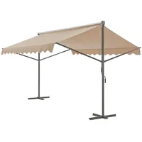pro.tec Standmarkise Selenizza 300 x 300 cm sandfarben