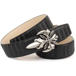 Ledergürtel ANTHONI CROWN, Damen, Gr. 100, schwarz, Rindsleder, casual, Gürtel