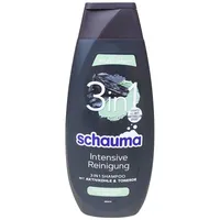 Schauma Intensive Reinigung 3in1 Shampoo Aktivkohle Tonerde antibakteriell 400ml