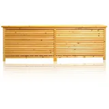 MuCoLa - 170CM xxl Holz Bank Auflagenbox Kissenbox Gartenbox Gartentruhe Truhe Holztruhe