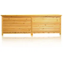 MuCoLa 170CM xxl Holz Bank Auflagenbox Kissenbox Gartenbox Gartentruhe Truhe Holztruhe