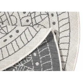 HANSE HOME Porto Wendeteppich Ø 100 cm Grau