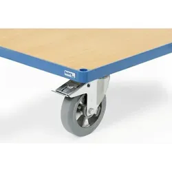 TPE-Bereifung Transportwagen Ø 160mm Elastikreifen, spurlos blaugrau - blaugrau