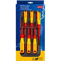 Knipex VDE Schraubendreher-Paket PlusMinus/Schlitz 6-teilig 00 20 12 V05