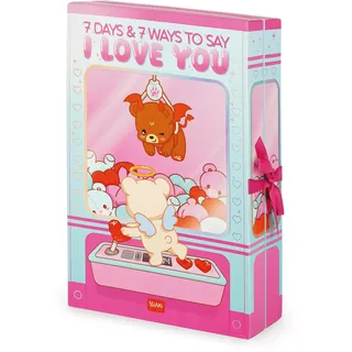 Legami - Box mit 7 Überraschungen - 7 Days und 7 Ways to Say I Love You, mit UV-Lack-Details, Geschenkidee